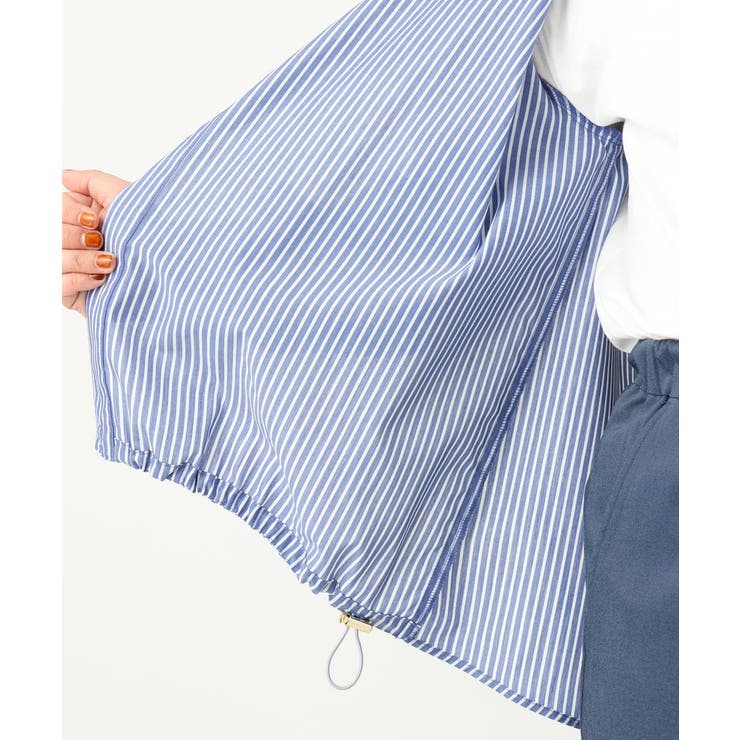 【大きいサイズ】バンドカラーラメストライプシャツ | eur3 | 詳細画像19 