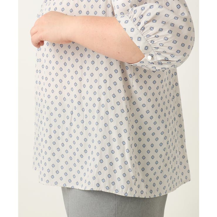 【大きいサイズ】プロバンスプリントブラウス | eur3 | 詳細画像22 