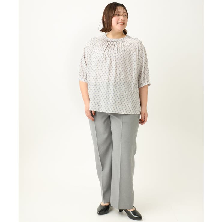 【大きいサイズ】プロバンスプリントブラウス | eur3 | 詳細画像25 