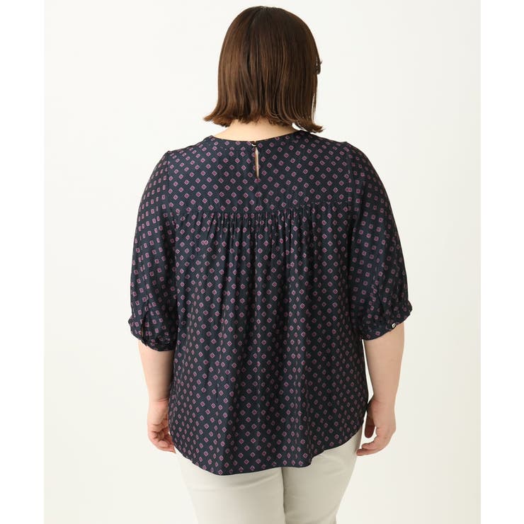 【大きいサイズ】プロバンスプリントブラウス | eur3 | 詳細画像7 