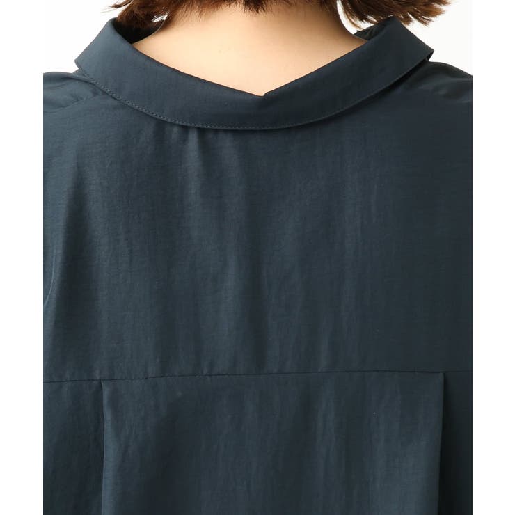 【大きいサイズ】フィブリルサテンドロップショルダーシャツ | eur3 | 詳細画像17 