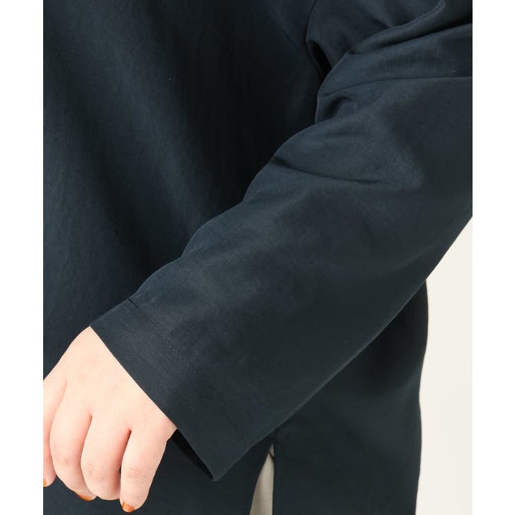 【大きいサイズ】フィブリルサテンドロップショルダーシャツ | eur3 | 詳細画像19 