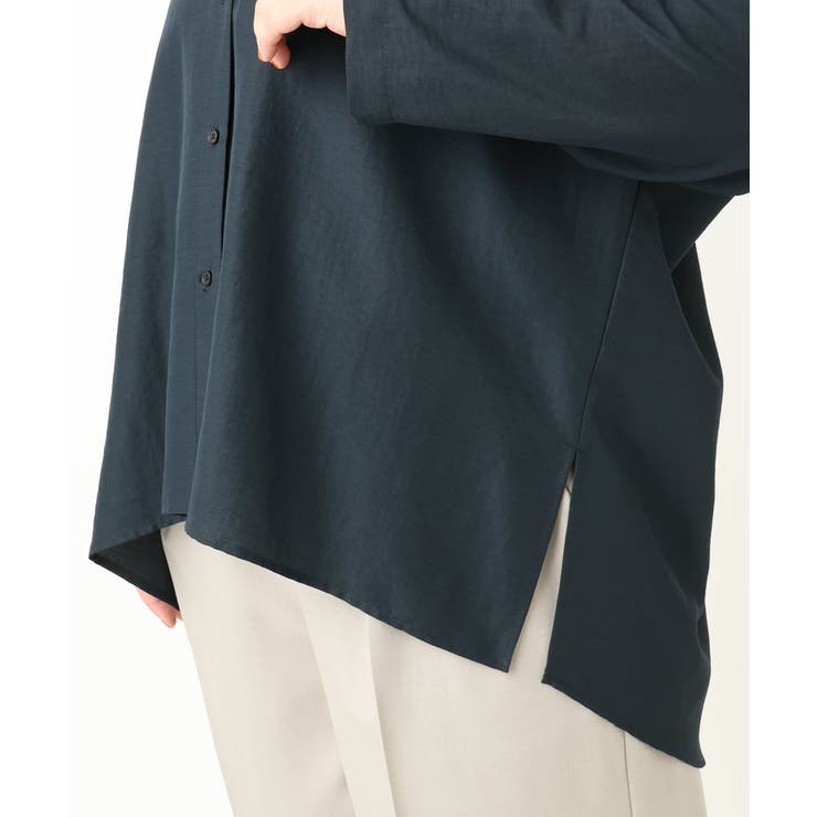 【大きいサイズ】フィブリルサテンドロップショルダーシャツ | eur3 | 詳細画像20 