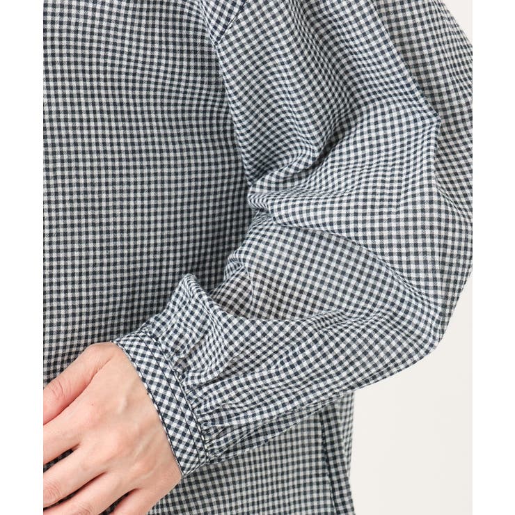 【大きいサイズ】バンドカラーコットンブラウス | eur3 | 詳細画像21 