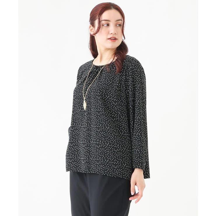 【大きいサイズ/11号サイズあり】サテンタックブラウス | eur3 | 詳細画像16 