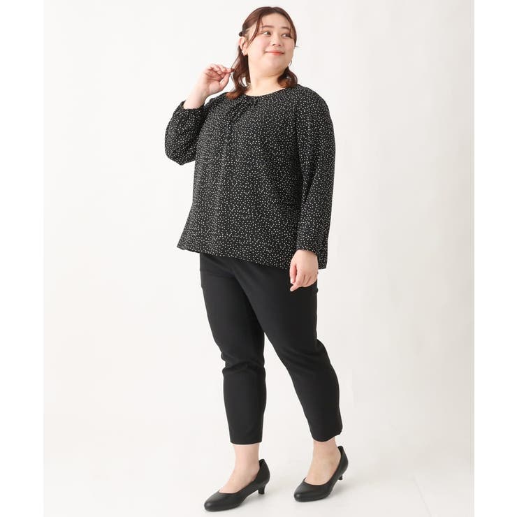 【大きいサイズ/11号サイズあり】サテンタックブラウス | eur3 | 詳細画像22 