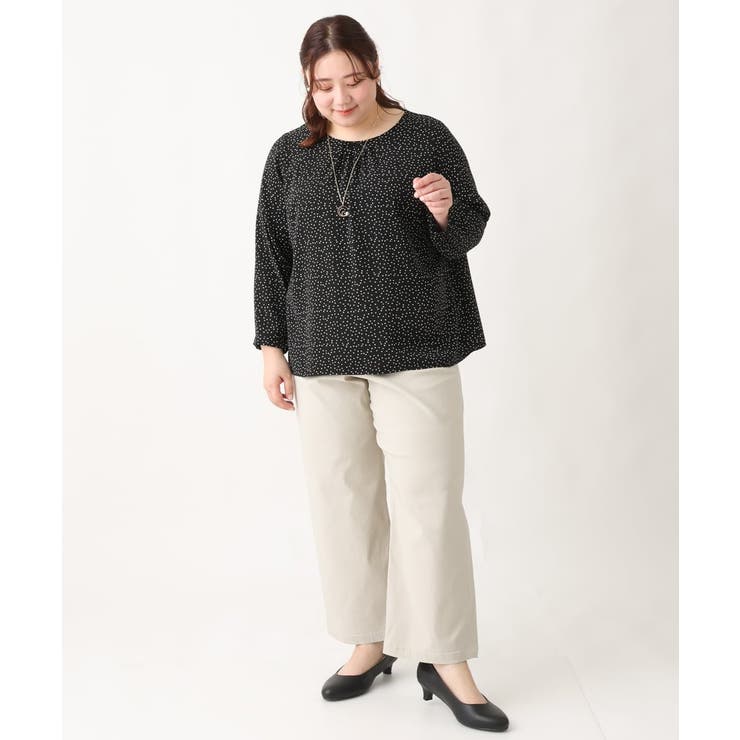 【大きいサイズ/11号サイズあり】サテンタックブラウス | eur3 | 詳細画像23 