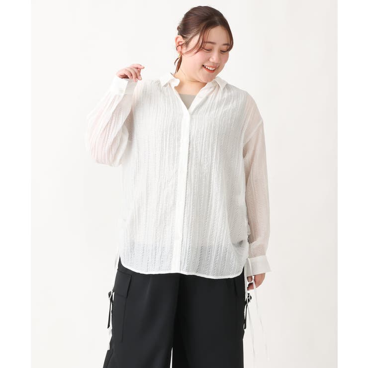 【大きいサイズ】シアードビーブラウス | eur3 | 詳細画像10 