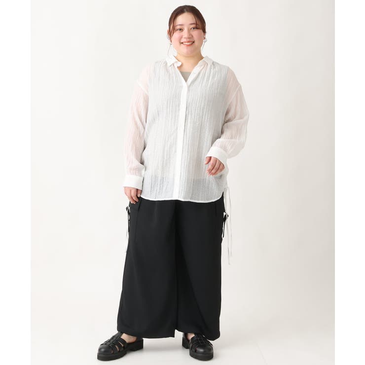 【大きいサイズ】シアードビーブラウス | eur3 | 詳細画像20 