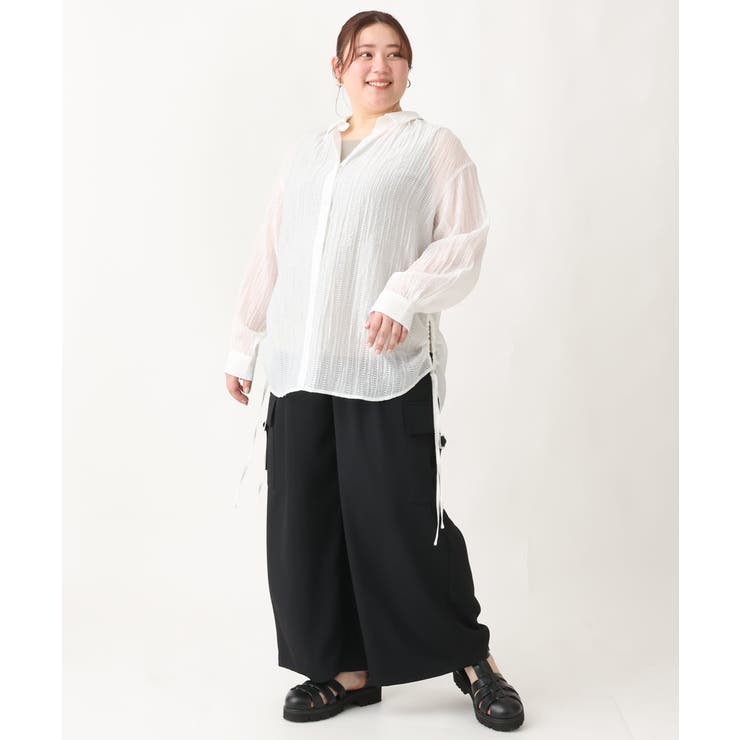 【大きいサイズ】シアードビーブラウス | eur3 | 詳細画像21 