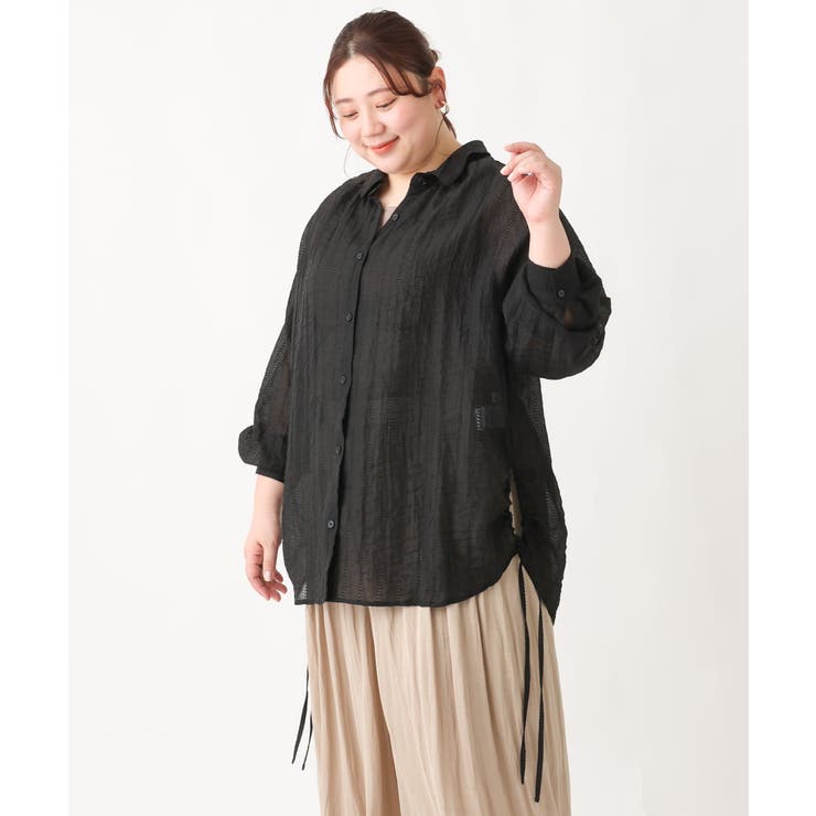 【大きいサイズ】シアードビーブラウス | eur3 | 詳細画像23 