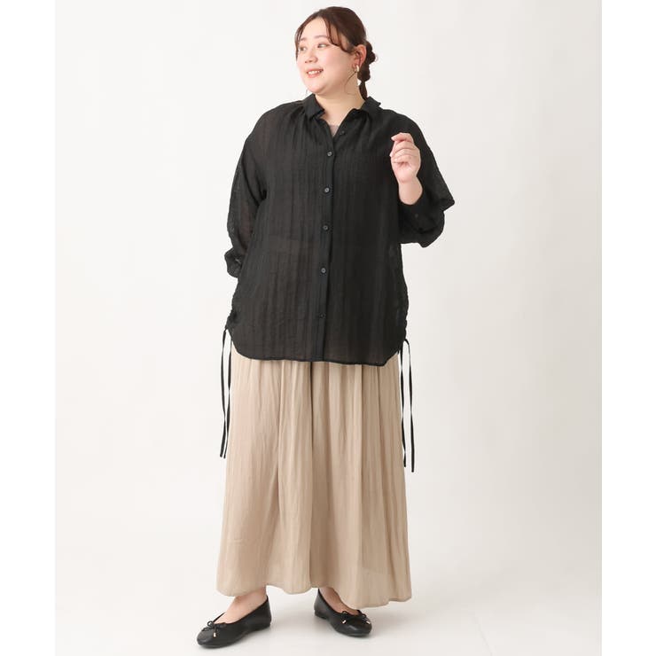 【大きいサイズ】シアードビーブラウス | eur3 | 詳細画像24 