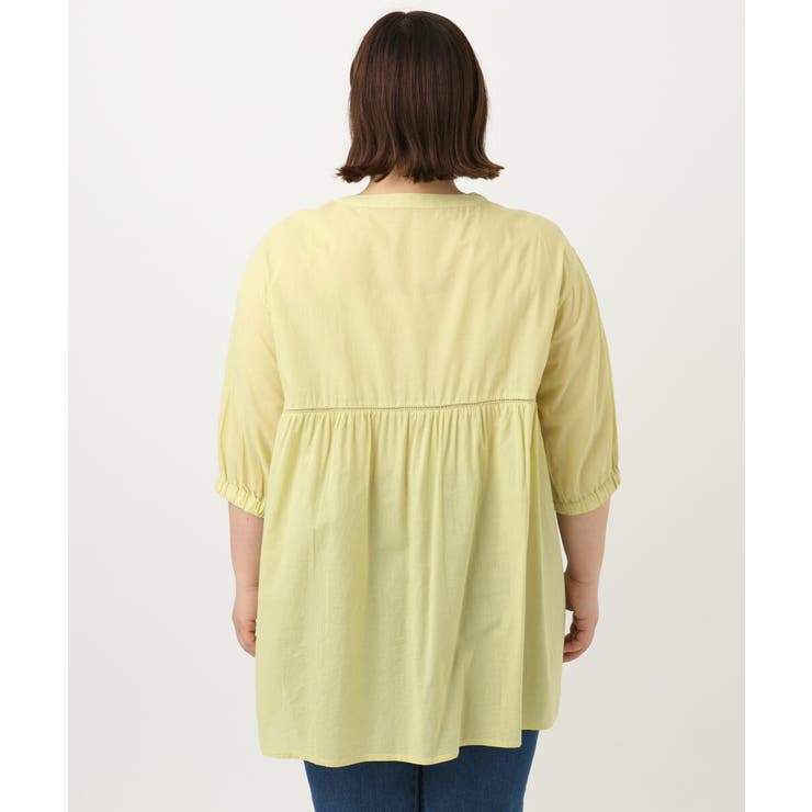 【大きいサイズ】フラワー刺繍ブラウス | eur3 | 詳細画像9 