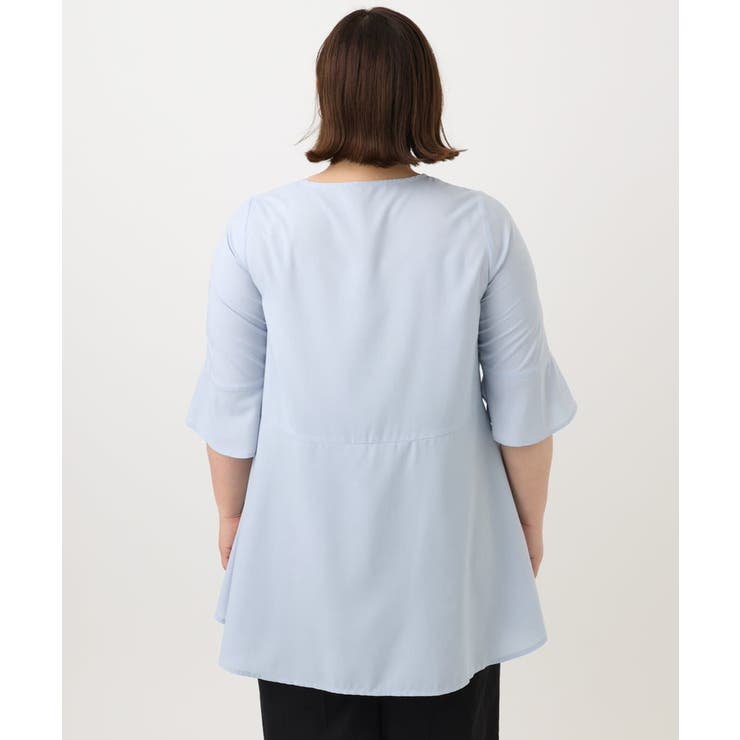 【大きいサイズ/11号サイズあり】Vネックペプラムブラウス | eur3 | 詳細画像10 