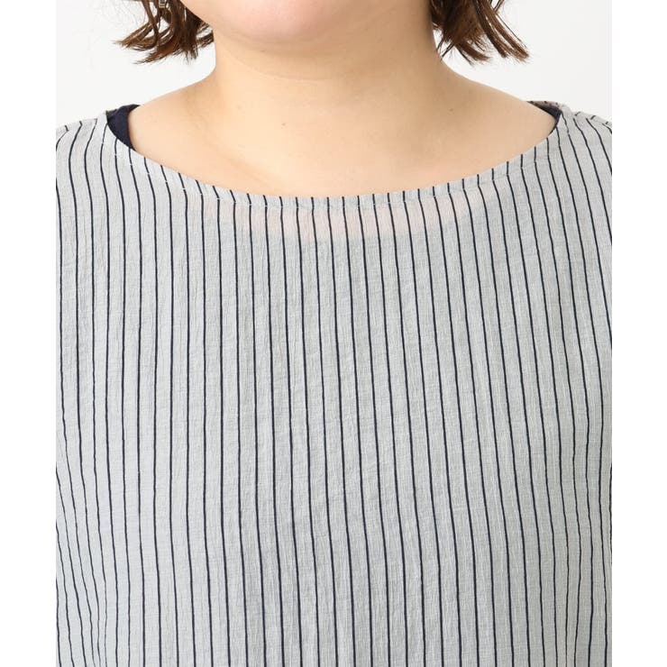 【大きいサイズ】シアーストライプタンクトップセット | eur3 | 詳細画像12 