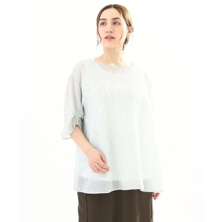 【大きいサイズ】シアーストライプタンクトップセット | eur3 | 詳細画像6 