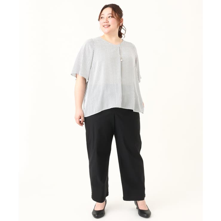 【大きいサイズ/11号サイズあり】Vネックフレアスリーブブラウス | eur3 | 詳細画像12 