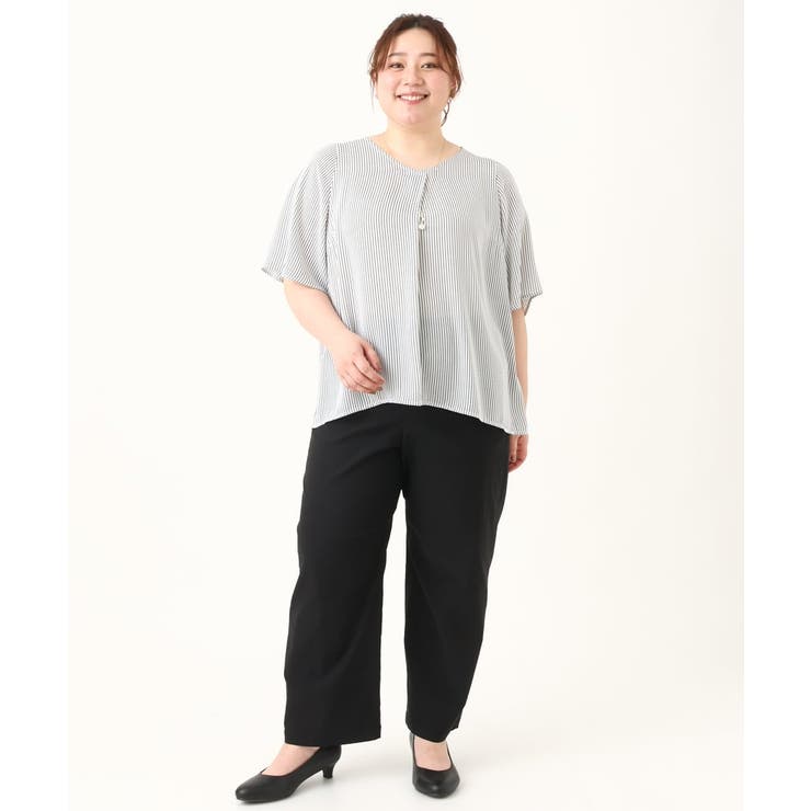 【大きいサイズ/11号サイズあり】Vネックフレアスリーブブラウス | eur3 | 詳細画像13 