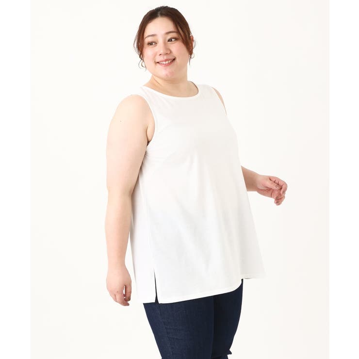 【大きいサイズ】リゾートプリントブラウス＋タンクトップセット | eur3 | 詳細画像16 