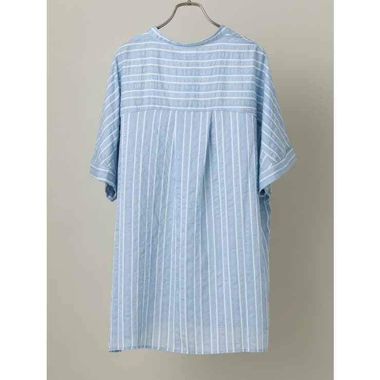 【大きいサイズ】ドビーストライプチュニックブラウス | eur3 | 詳細画像13 