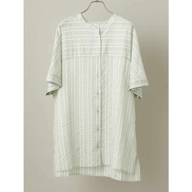 【大きいサイズ】ドビーストライプチュニックブラウス | eur3 | 詳細画像4 