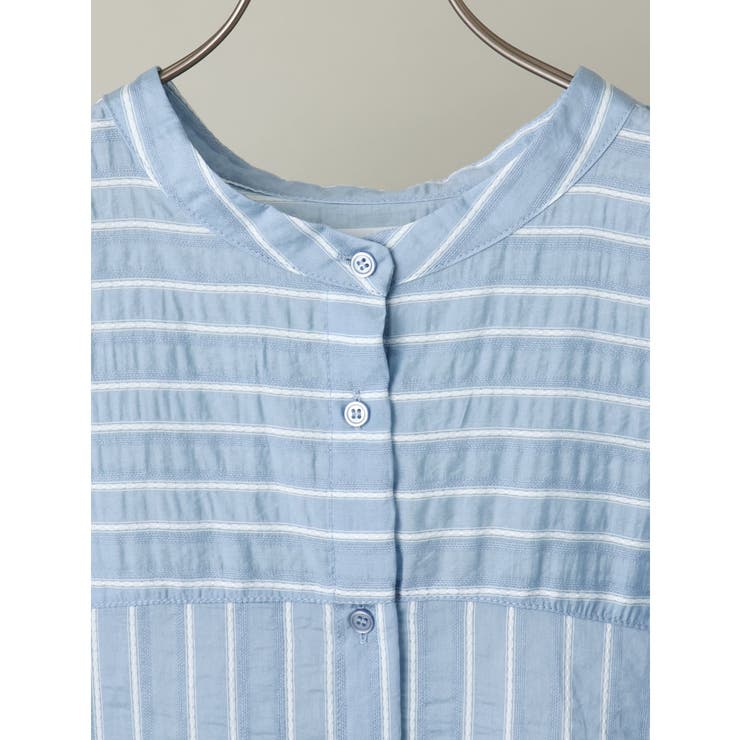 【大きいサイズ】ドビーストライプチュニックブラウス | eur3 | 詳細画像9 