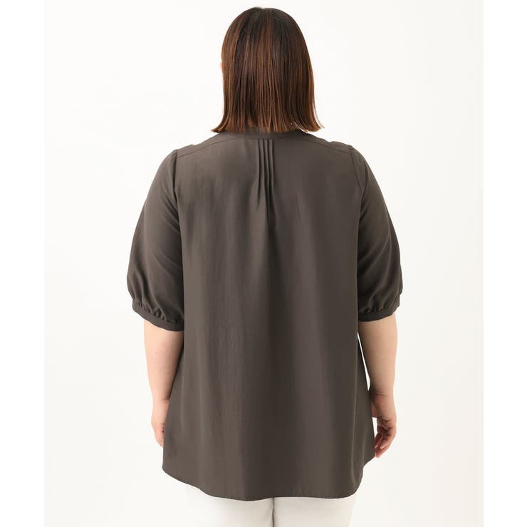 【大きいサイズ/a.v.v×eur3】ピンタックブラウス 大きいサイズ/a.v.v×eur3】ピンタックブラウス(ブラウス・シャツ