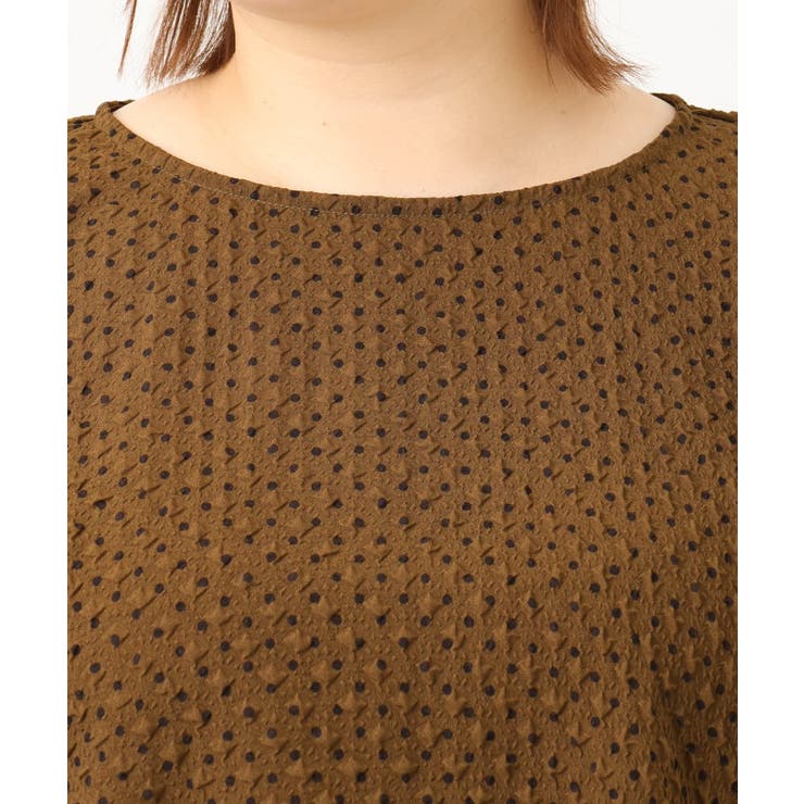 【大きいサイズ】エンボスドットブラウス | eur3 | 詳細画像13 