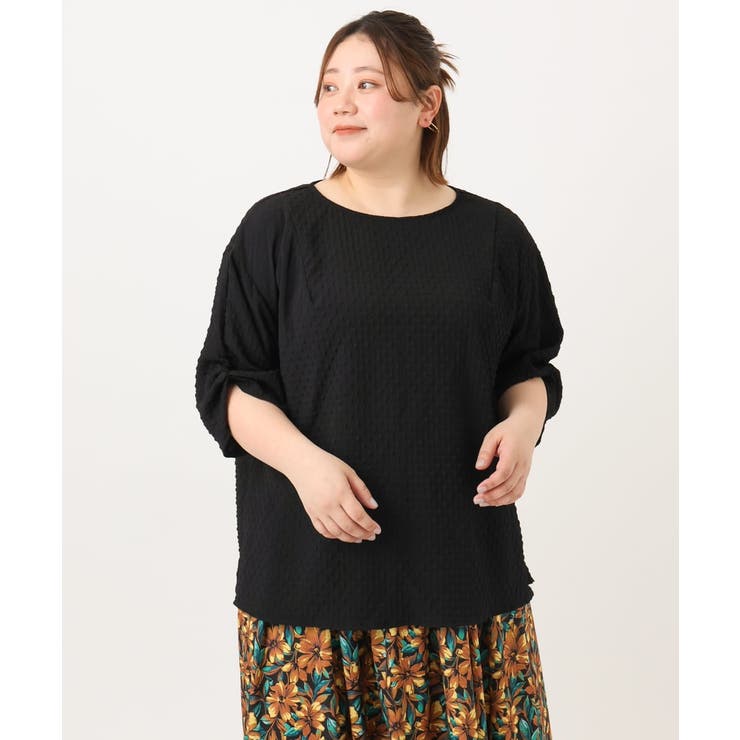 【大きいサイズ】エンボスドットブラウス | eur3 | 詳細画像21 