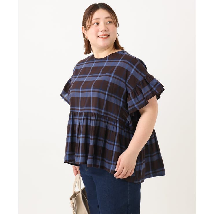 【大きいサイズ】ペプラムブラウス | eur3 | 詳細画像11 