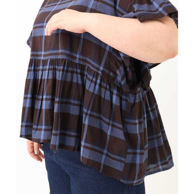 【大きいサイズ】ペプラムブラウス | eur3 | 詳細画像17 