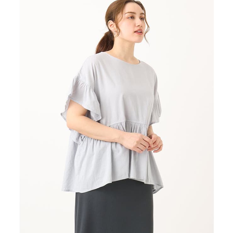 【大きいサイズ】ペプラムブラウス | eur3 | 詳細画像2 