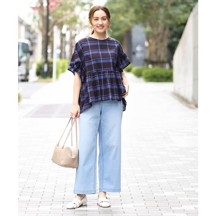 【大きいサイズ】ペプラムブラウス | eur3 | 詳細画像6 