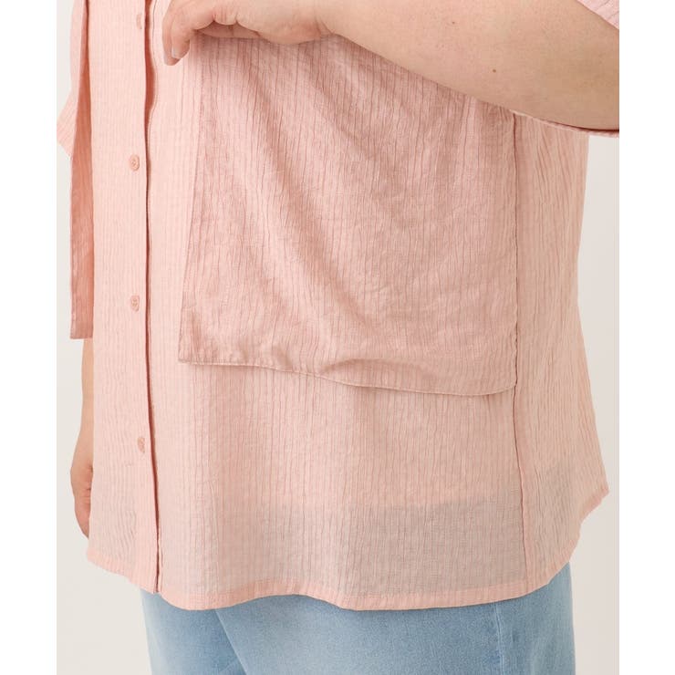 【大きいサイズ/soso×eur3】バンドカラーシャツタンクトップセット | eur3 | 詳細画像9 