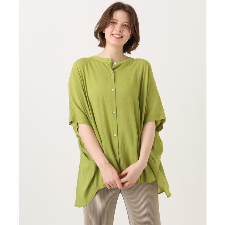 【大きいサイズ】シャーリングシア―ブラウス | eur3 | 詳細画像1 