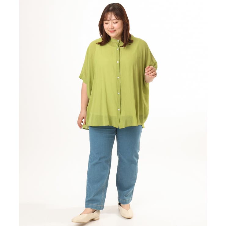 【大きいサイズ】シャーリングシア―ブラウス | eur3 | 詳細画像16 