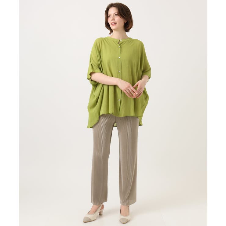 【大きいサイズ】シャーリングシア―ブラウス | eur3 | 詳細画像3 
