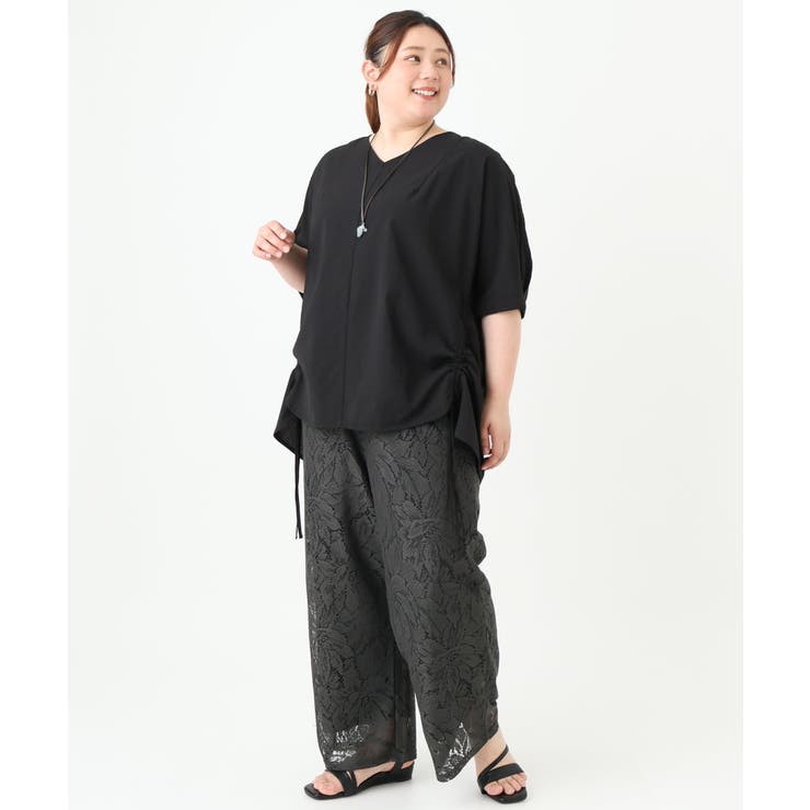 【大きいサイズ】Vネックポコポコプルオーバー | eur3 | 詳細画像20 