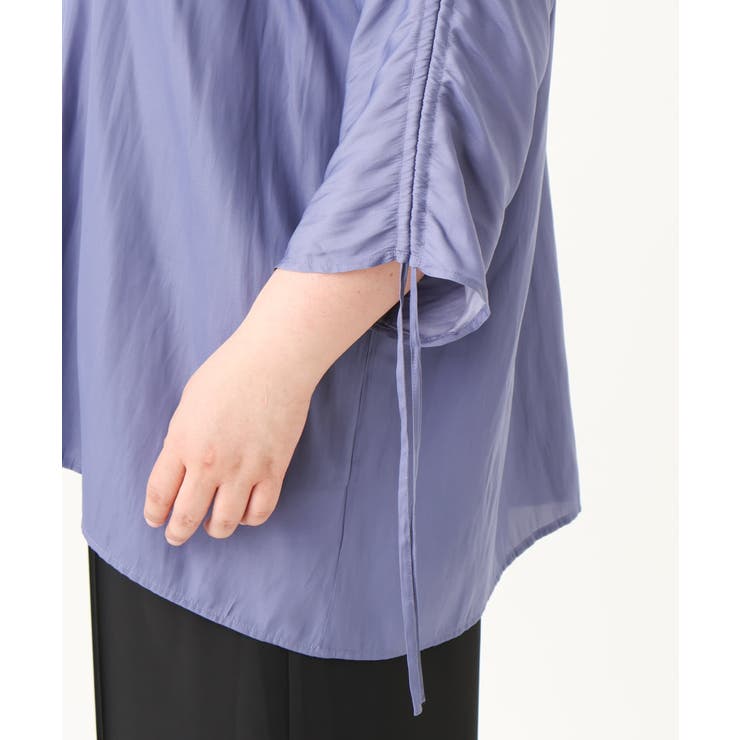 【大きいサイズ】ギャザーブラウス | eur3 | 詳細画像15 