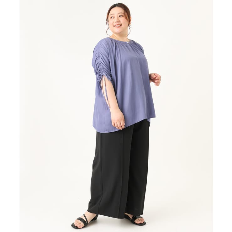 【大きいサイズ】ギャザーブラウス | eur3 | 詳細画像17 