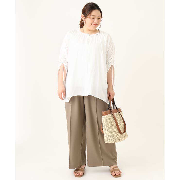 【大きいサイズ】ギャザーブラウス | eur3 | 詳細画像21 