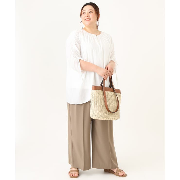 【大きいサイズ】ギャザーブラウス | eur3 | 詳細画像22 