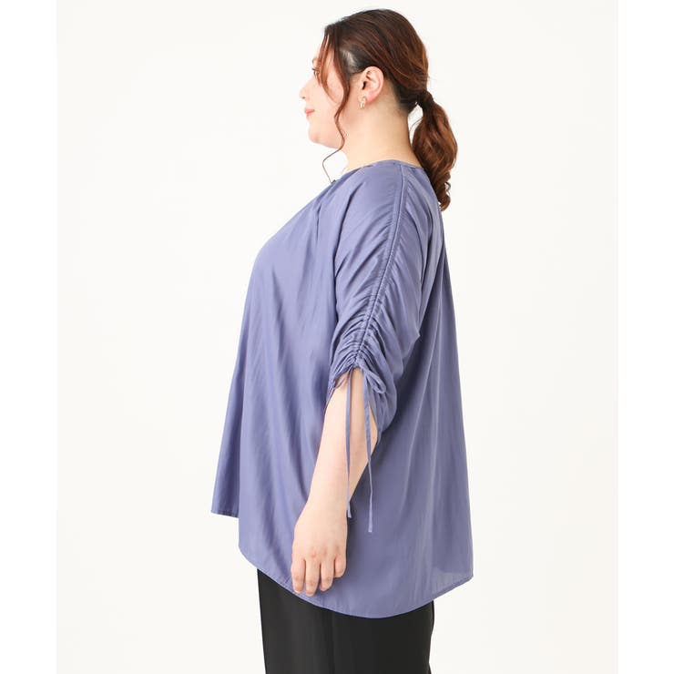 【大きいサイズ】ギャザーブラウス | eur3 | 詳細画像6 