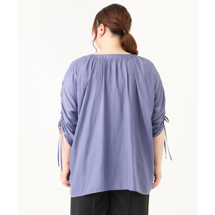 【大きいサイズ】ギャザーブラウス | eur3 | 詳細画像7 