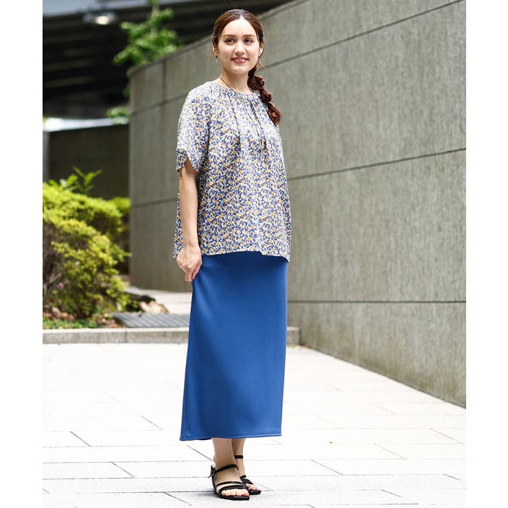 【大きいサイズ】フルーツプリントブラウス | eur3 | 詳細画像14 