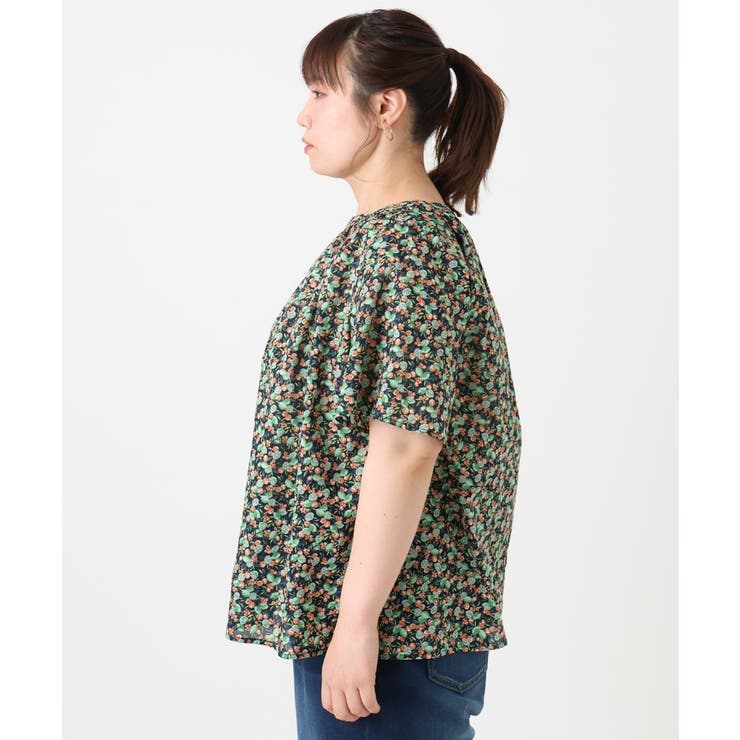 【大きいサイズ】フルーツプリントブラウス | eur3 | 詳細画像4 