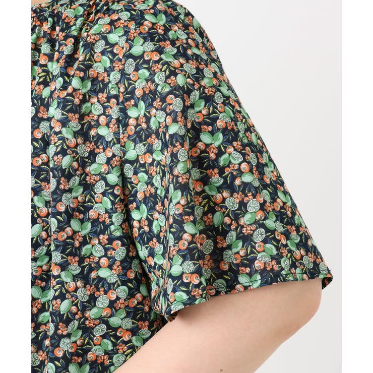 【大きいサイズ】フルーツプリントブラウス | eur3 | 詳細画像8 