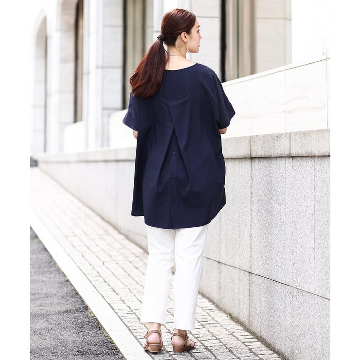 【大きいサイズ】バックタックブラウス | eur3 | 詳細画像4 