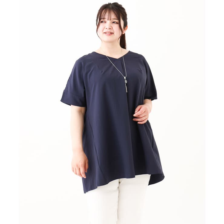 【大きいサイズ】バックタックブラウス | eur3 | 詳細画像5 