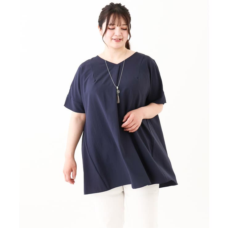 【大きいサイズ】バックタックブラウス | eur3 | 詳細画像7 